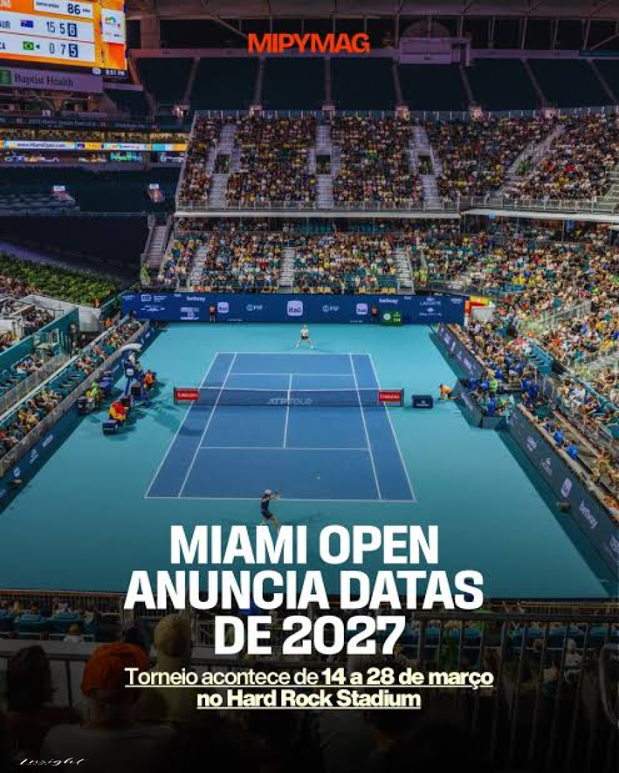 Miami Open 2027. O Sol da Flórida Já Brilha no Horizonte do Tênis Mundial.