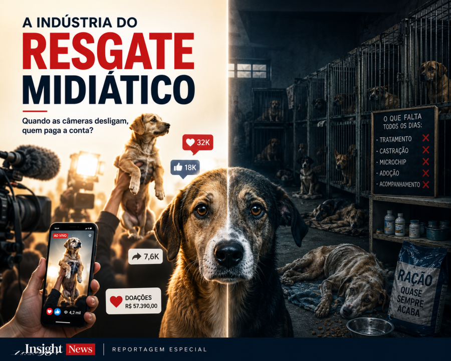 A indústria do resgate midiático e o destino dos animais após a exposição nas redes.