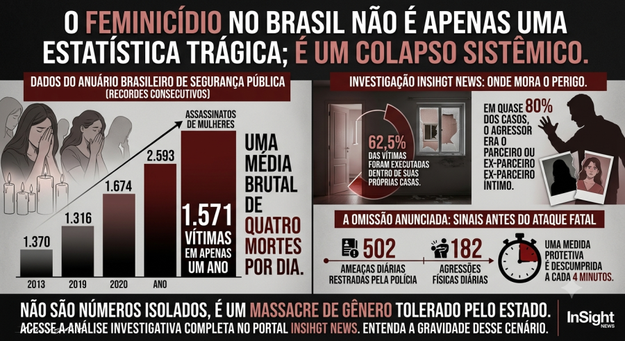 O que os recordes ocultados de Feminicídio revelam sobre a falha Estrutural do Estado