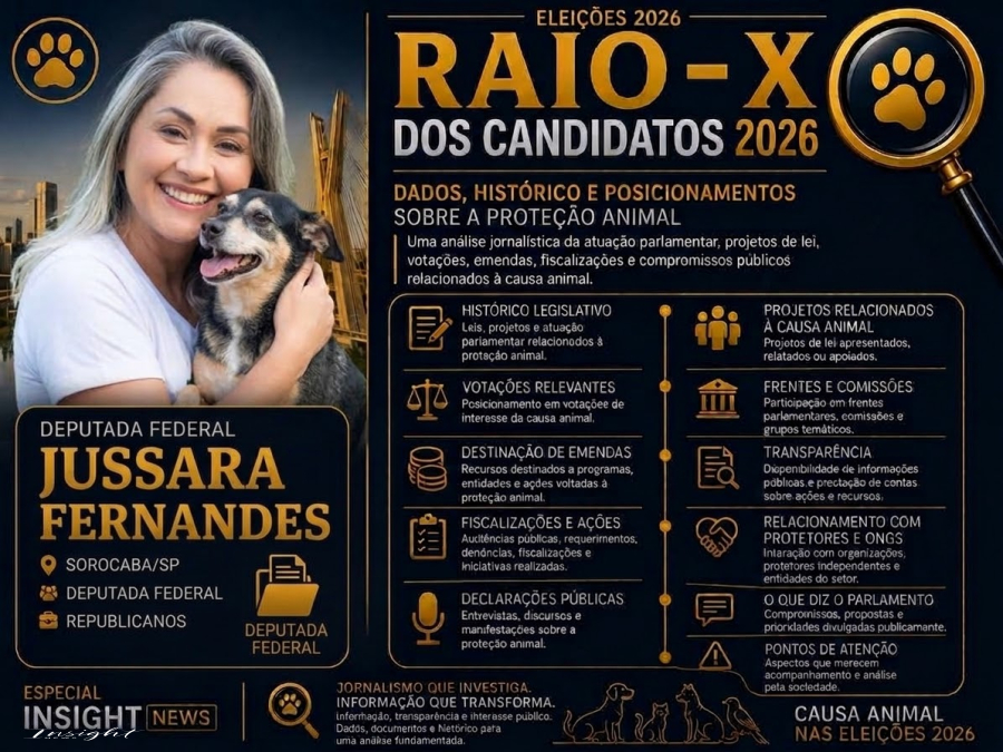 Eleições 2026: Raio-X Candidatos da Causa Animal “Jussara Fernandes”